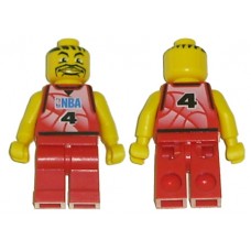 nba044a NBA player, Number 4 with Red Non-Spring Legs 